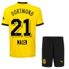 Maglia ufficiale Borussia Dortmund Malen 21 Casa 2023-24 per Bambino